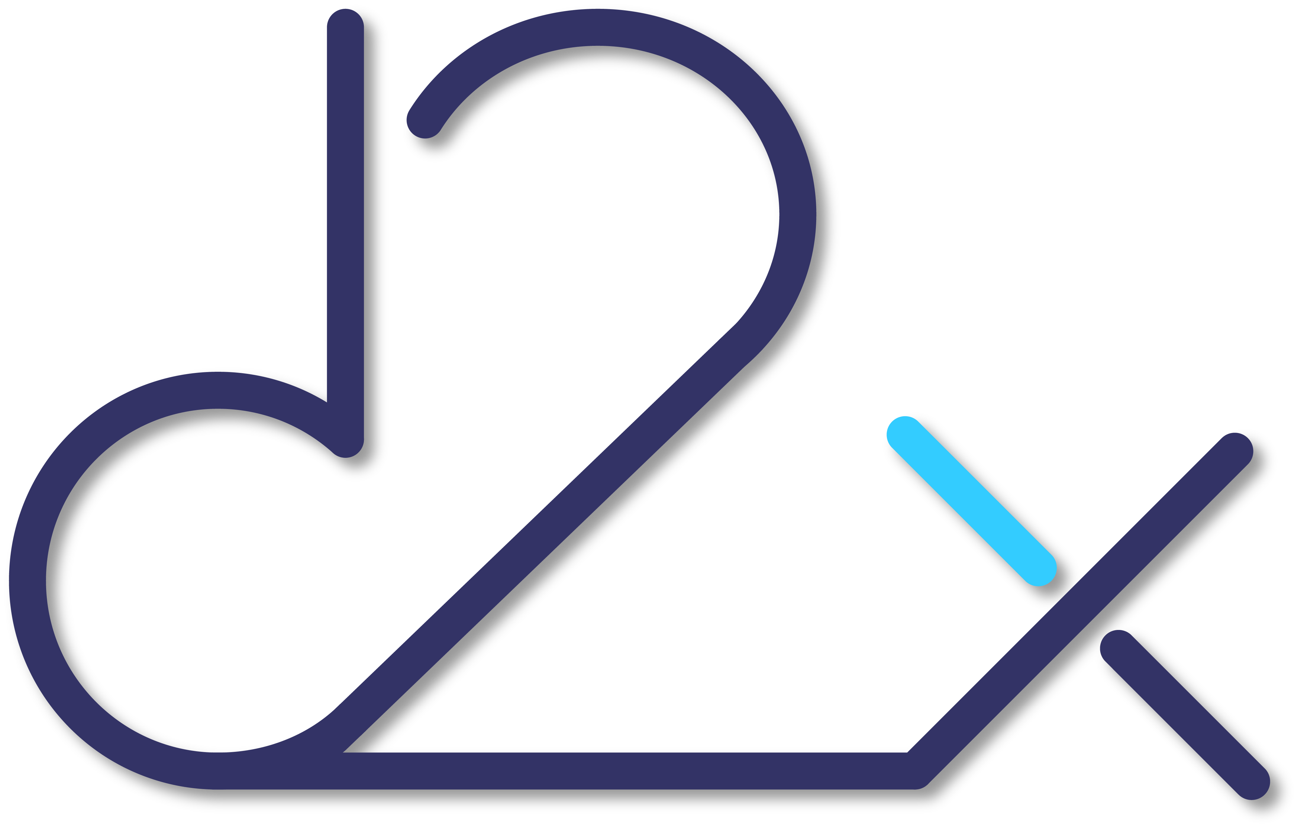d2x logo